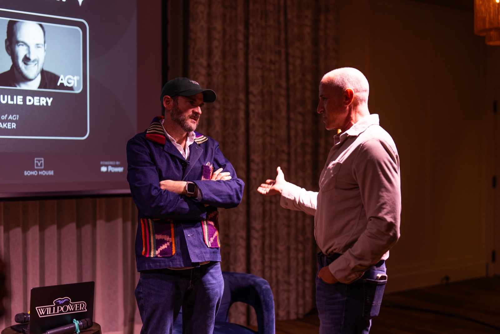 Paulie Dery on stage at Catalyst Series Austin